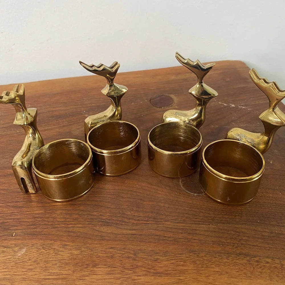 Christmas Reindeer Napkin Ring and Name Card Holder - Picture 4 of 7